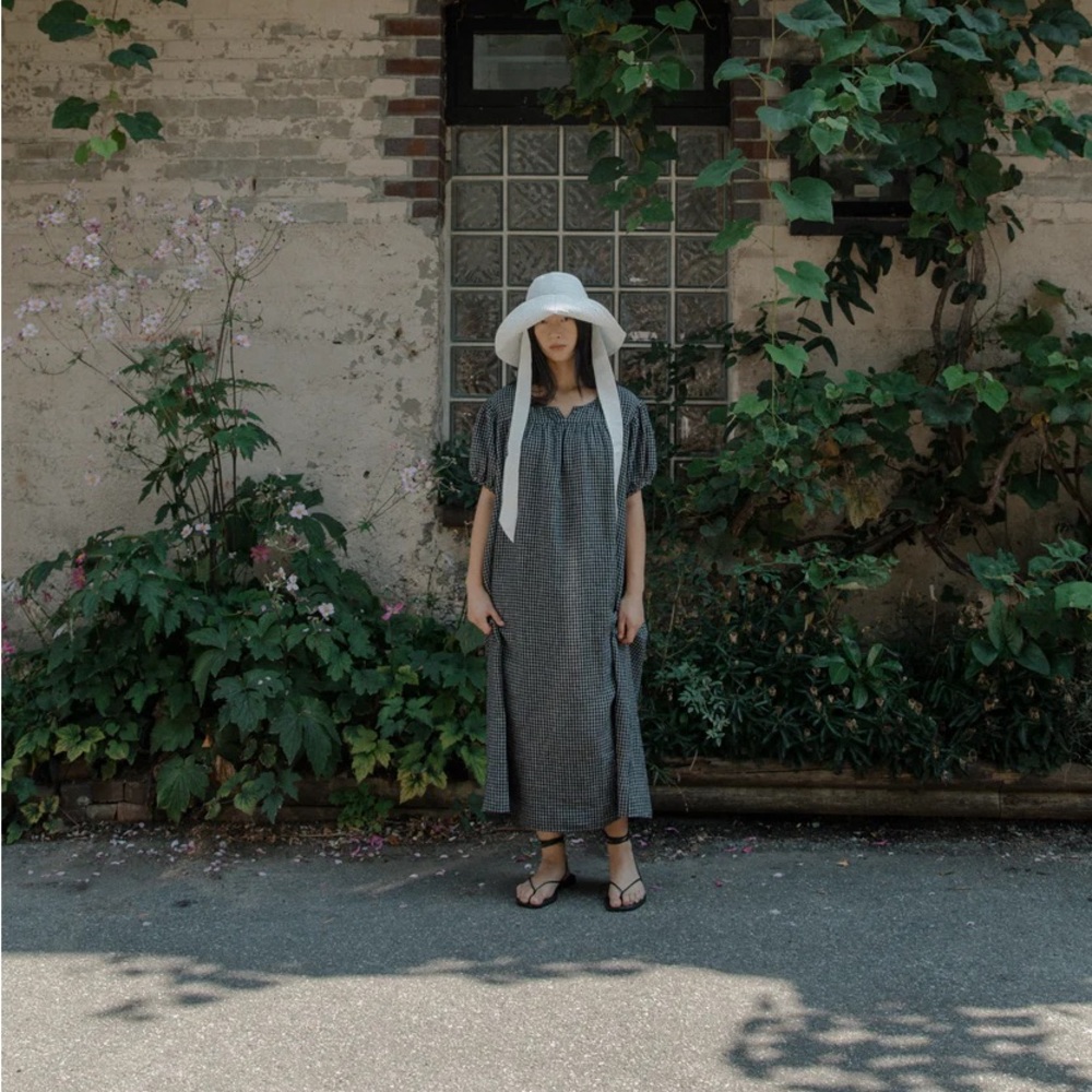 Gillian Stevens linen Sun Hat
